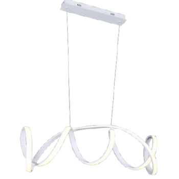 Pendente em Alumínio Branco 100x21x120CM - Sindora DCD015020