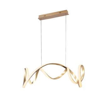 Pendente em Alumínio Dourado 100x21x120CM - Sindora DCD015051