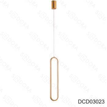 Pendente em Metal Dourado 60x10CM - Sindora DCD03023