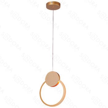 Pendente em Metal Dourado com Silicone 26x20CM - Sindora DCD03095