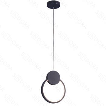 Pendente em Metal Preto com Silicone 26x20CM - Sindora DCD03096