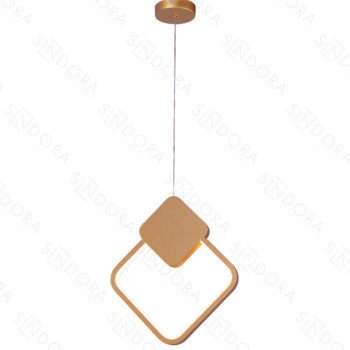Pendente em Metal Dourado com Silicone 29x25,3CM - Sindora DCD03098