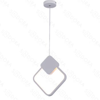 Pendente em Metal Branco com Silicone 29x25,3CM - Sindora DCD03100