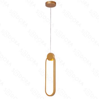 Pendente em Metal Dourado com Silicone 38x10CM - Sindora DCD03101