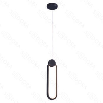 Pendente em Metal Preto com Silicone 38x10CM - Sindora DCD03102