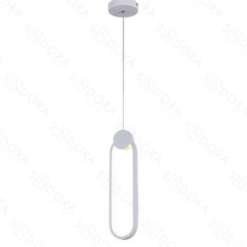 Pendente em Metal Branco com Silicone 38x10CM - Sindora DCD03103