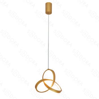 Pendente em Metal Dourado 20CM - Sindora DCD03199