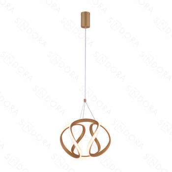 Pendente em Metal Dourado 20CM - Sindora DCD03220