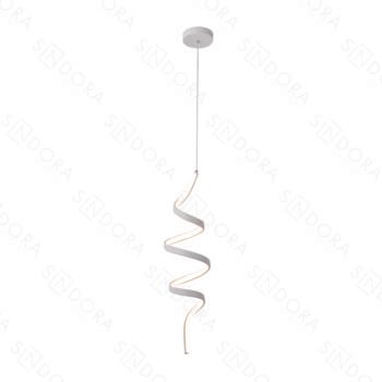 Pendente em Metal Branco com Silicone 55x16CM - Sindora DCD03237