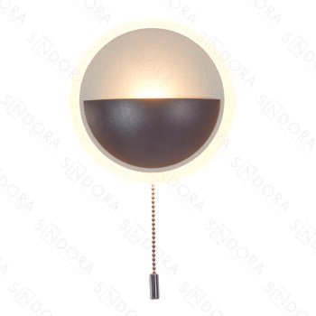 Arandela em Metal Preto com Acrílico 15CM - Sindora DCB03802