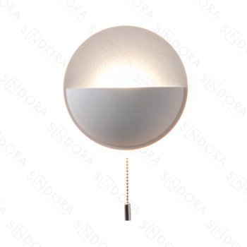 Arandela em Metal Branco com Acrílico 15CM - Sindora DCB03803