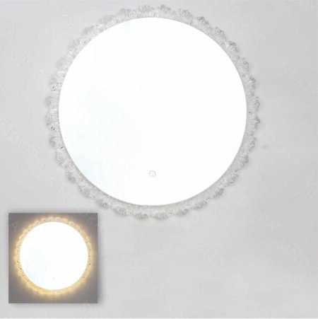 Espelho com LED Bivolt com Metal, Vidro e Acrílico 80 cm - Sindora DCJ00621