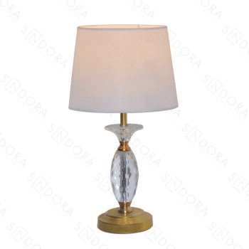 Abajur em Metal Bronze com Cristal 25x50CM - Sindora DCT00548