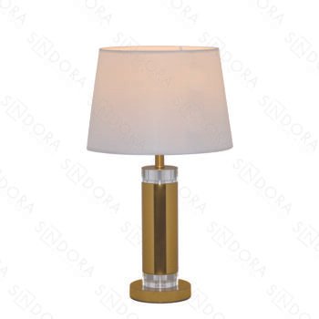 Abajur em Metal Bronze com Cristal 30x56CM - Sindora DCT00549