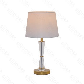 Abajur em Metal Bronze com Cristal 30x55CM - Sindora DCT00550