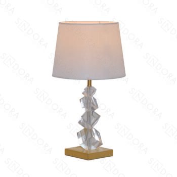 Abajur em Metal Bronze com Cristal 33x56CM - Sindora DCT00554