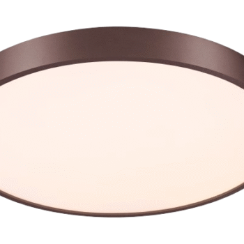 Plafon Metal Marrom e Acrílico 40×10 cm - Sindora DCX01182