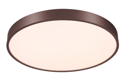 Plafon Metal Marrom e Acrílico 40×10 cm - Sindora DCX01182