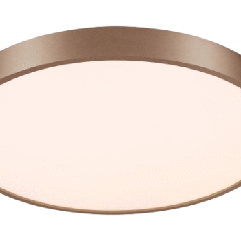 Plafon Metal Dourado e Acrílico 40×10 - Sindora DCX01183