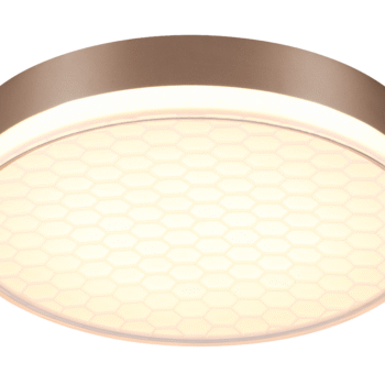Plafon Metal Dourado e Acrílico 48×9 cm - Sindora DCX01189