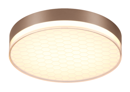 Plafon Metal Dourado e Acrílico 48×9 cm - Sindora DCX01189