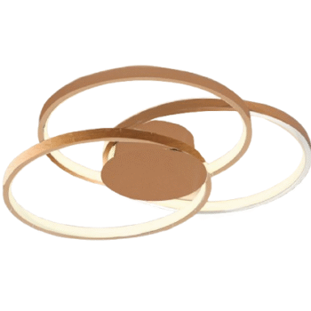 Plafon Metal Dourado e Silicone 62 cm - Sindora DCX015040