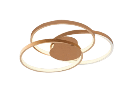 Plafon Metal Dourado e Silicone 62 cm - Sindora DCX015040