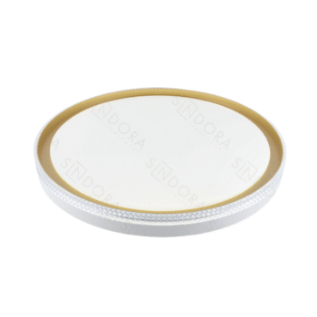 Plafon Metal Dourado e Acrílico 40 cm - Sindora DCX02311
