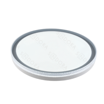 Plafon Metal Cinza e Acrílico 40 cm - Sindora DCX02312