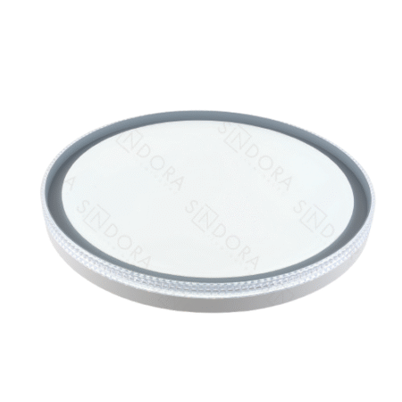 Plafon Metal Cinza e Acrílico 40 cm - Sindora DCX02312