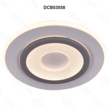 Arandela Metal Branco e Cinza + Acrílico 24cm – Sindora DCB03058