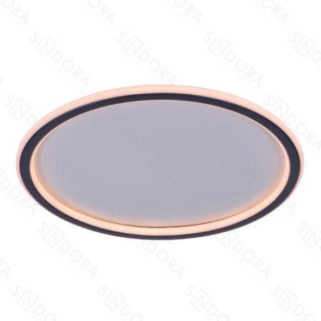 Plafon Metal Preto Silicone 40cm DCX03112