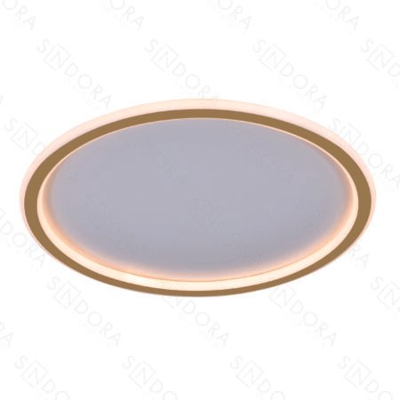 Plafon Metal Dourado e Silicone 40 cm - Sindora DCX03114