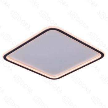 Plafon Metal Preto e Silicone 40 cm - Sindora DCX03115
