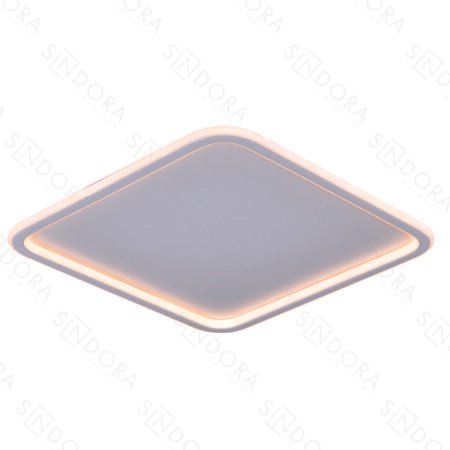 Plafon Metal Branco e Silicone 40 cm - Sindora DCX03116