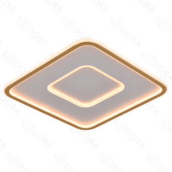 Plafon Metal Dourado e Silicone 40 cm - Sindora DCX03118