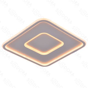 Plafon Metal Branco e Silicone 40 cm - Sindora DCX03119