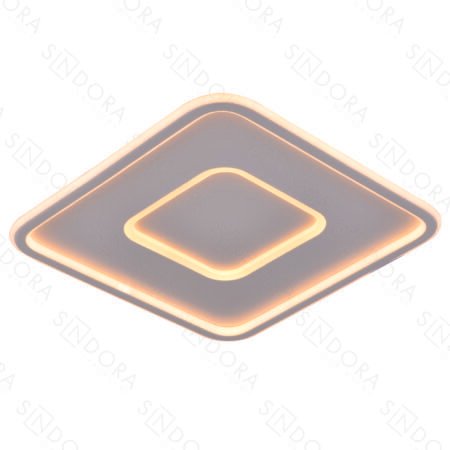 Plafon Metal Branco e Silicone 40 cm - Sindora DCX03119
