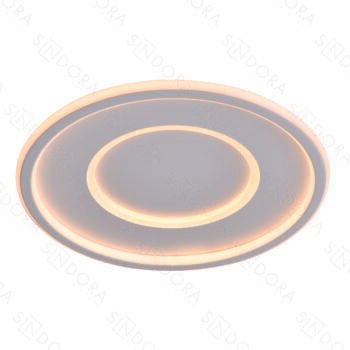 Plafon Metal Branco e Silicone 40 cm - Sindora DCX03122