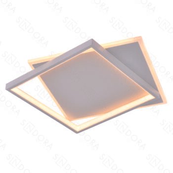 Plafon Metal Branco e Silicone 40×40 cm - Sindora DCX03124