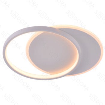 Plafon Metal Branco Acrílico e Silicone 50 cm - Sindora DCX03128