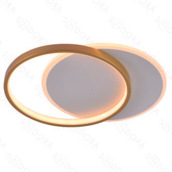 Plafon Metal Dourado Acrílico e Silicone 50 cm - Sindora DCX03129