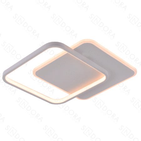 Plafon Metal Branco Acrílico e Silicone 40 cm - Sindora DCX03131