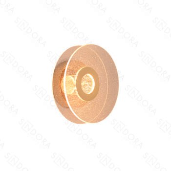 Arandela Metal Dourado e Acrílico 19,5×6,5CM – Sindora QB05147