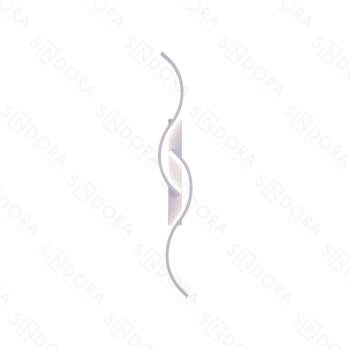 Arandela em Metal Branco com Silicone 74x11x5CM - Sindora QB05301