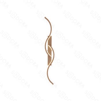 Arandela em Metal Dourado com Silicone 74x11x5CM - Sindora QB05303