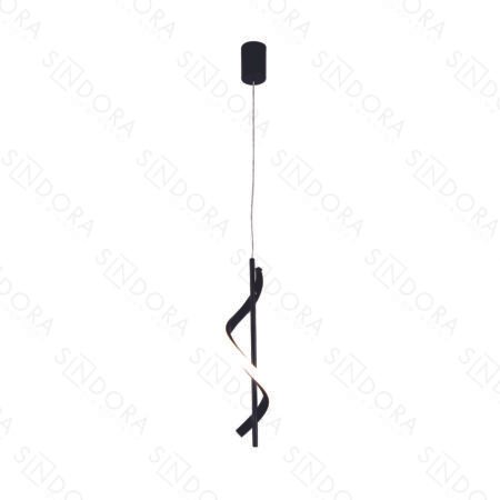 Pendente em Metal Branco com Silicone 40x12x12CM - Sindora QD05305