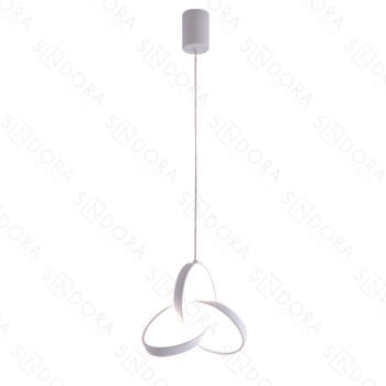 Pendente em Metal Branco 20CM- Sindora DCD03201
