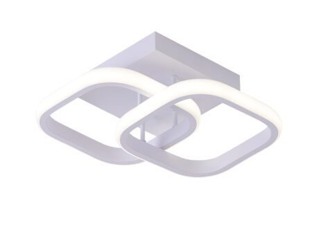Plafon Alumínio Branco e Silicone 24×22 cm - Sindora QX05322