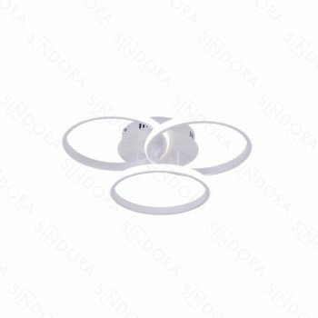 Plafon Metal Branco e Silicone 25×25×25 cm - Sindora QX05331